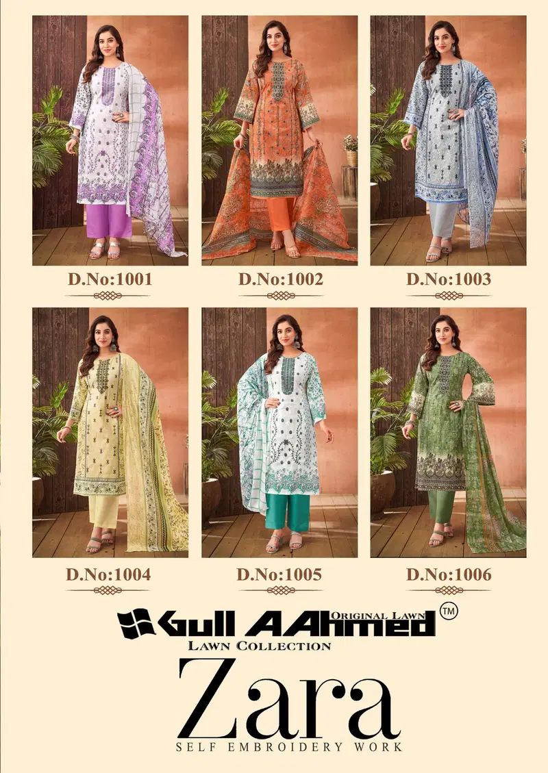 Zara By Gull A Ahmed Lawn Cotton Dress Material Wholesale Shop In Surat